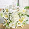 2 шт. Искусственный букет цветов Имитация ромашек Реалистичная гортензия розы Искусственный