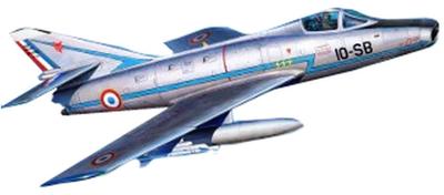 Azure От французского Dassault Super Mystere B2 Ранняя Пластиковая Модель AZUFR7001 1/48