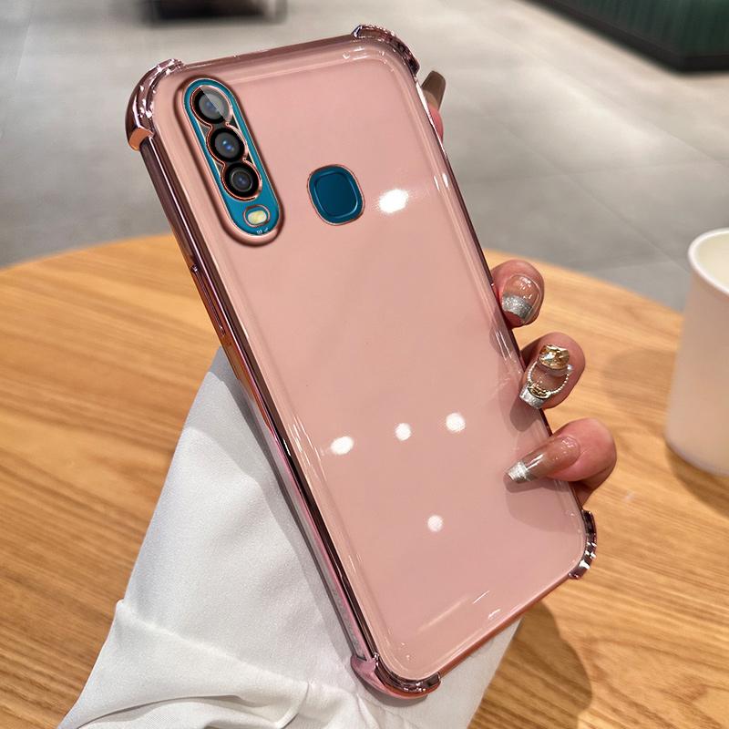 Airbag Shockproof TPU Case with Lens Film for VIVO Y35 Y78 Y77 Y77E Y20 Y21S Y16 Y17 Y18 Y52S Y76S Y200i Y200 X70 X80 X90 X100 Pro S15 S17 S18 S19 Pro