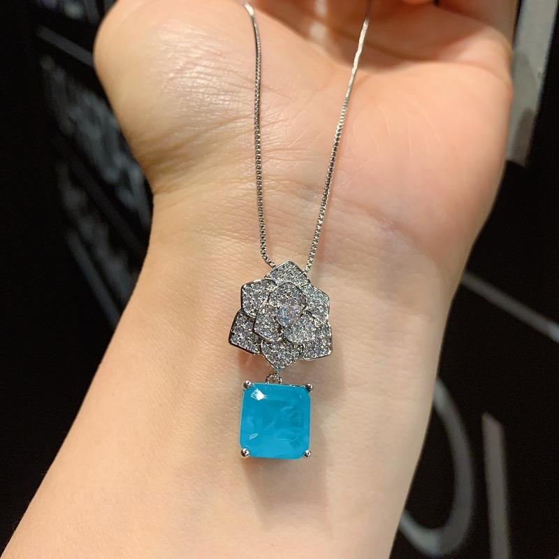 Sace Gems Классические серьги из медного сплава с цирконием, кулон, ожерелье, комплекты ювелирных изделий, подарки для свадебной вечеринки