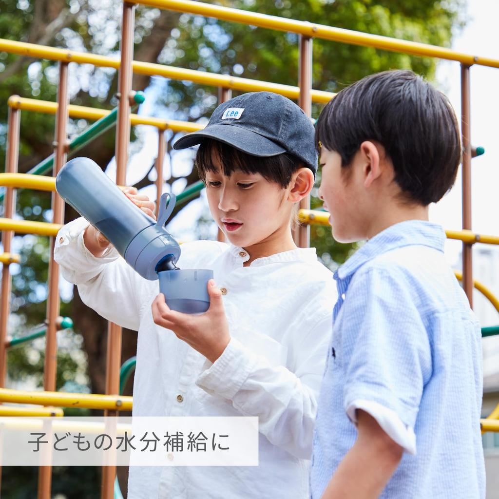 BRITA My Bottle Active Water Filter Bottle, 600ml, Dark Blue, PFOS/PFOA Removal Tested, Includes One Cartridge