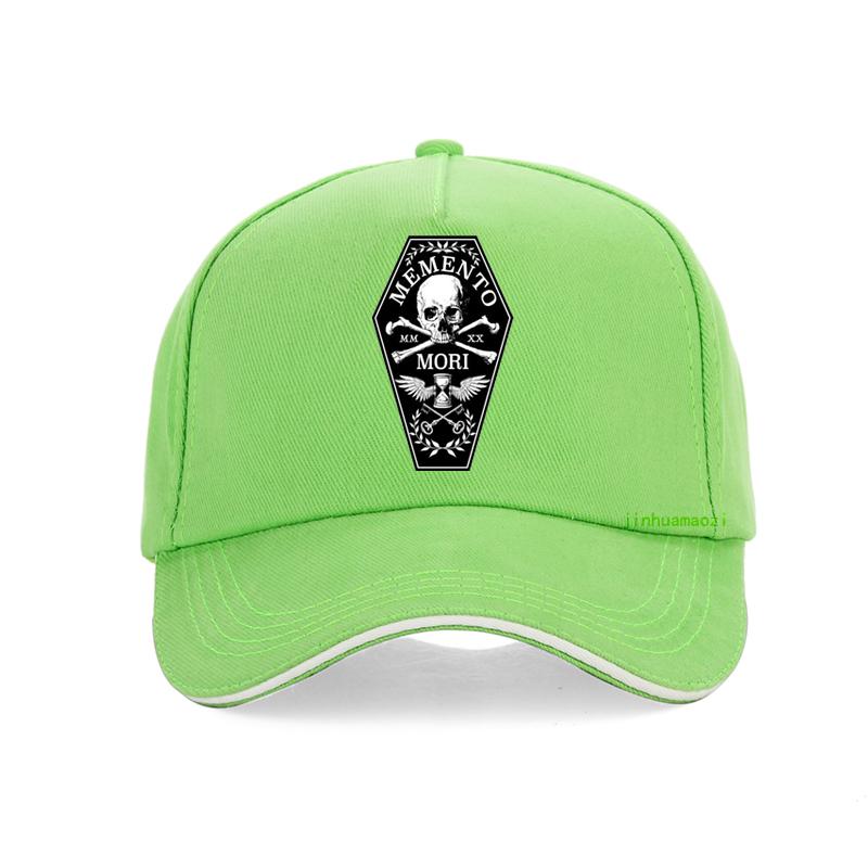 Шляпа Memento Mori, 100% чистый хлопок, Memento Mori Remember Death, римские цифры, череп и кости, гроб, крутая бейсболка