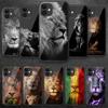 Lion Animal King Tempered Glass Phone Case For iPhone Samsung Galaxy OnePlus Oppo Xiaomi Redmi Note S A 7 8 9 10 11 12 13 14 20 21 22 53 Pro Max Ultra