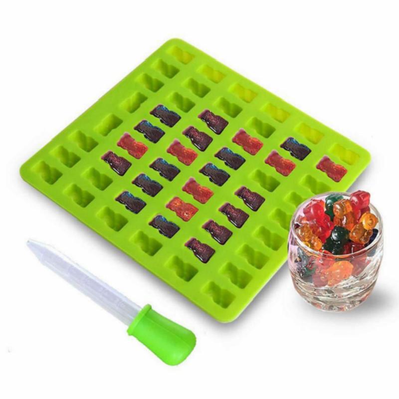 Формы для шоколада, силиконовые формы, 3D силиконовые формы для помадки, мармеладный мишка, конфетница, кухонный инструмент для декора торта, поднос для льда, формы для желе