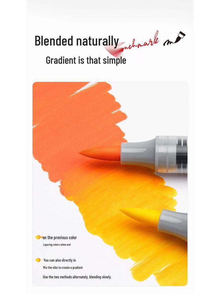 Acrylic Soft-Tip Marker for Elementary Students - Opaque, Blendable, Washable