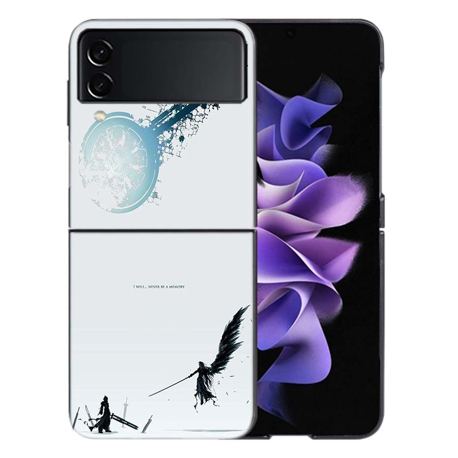 Final Fantasy VII Для Samsung Galaxy Z Flip 5 4 3 Чехол Ударопрочный Жесткий Чехол Телефон Z Flip 6 7 5G Z Flip 5 4 5G TPU PC Жесткий Coq