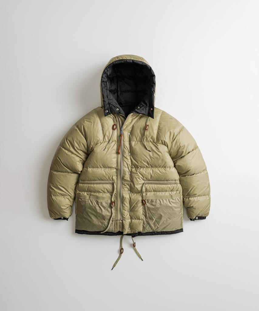 BEHEAVYER Sierra Duck Down Parka Black/L.Olive