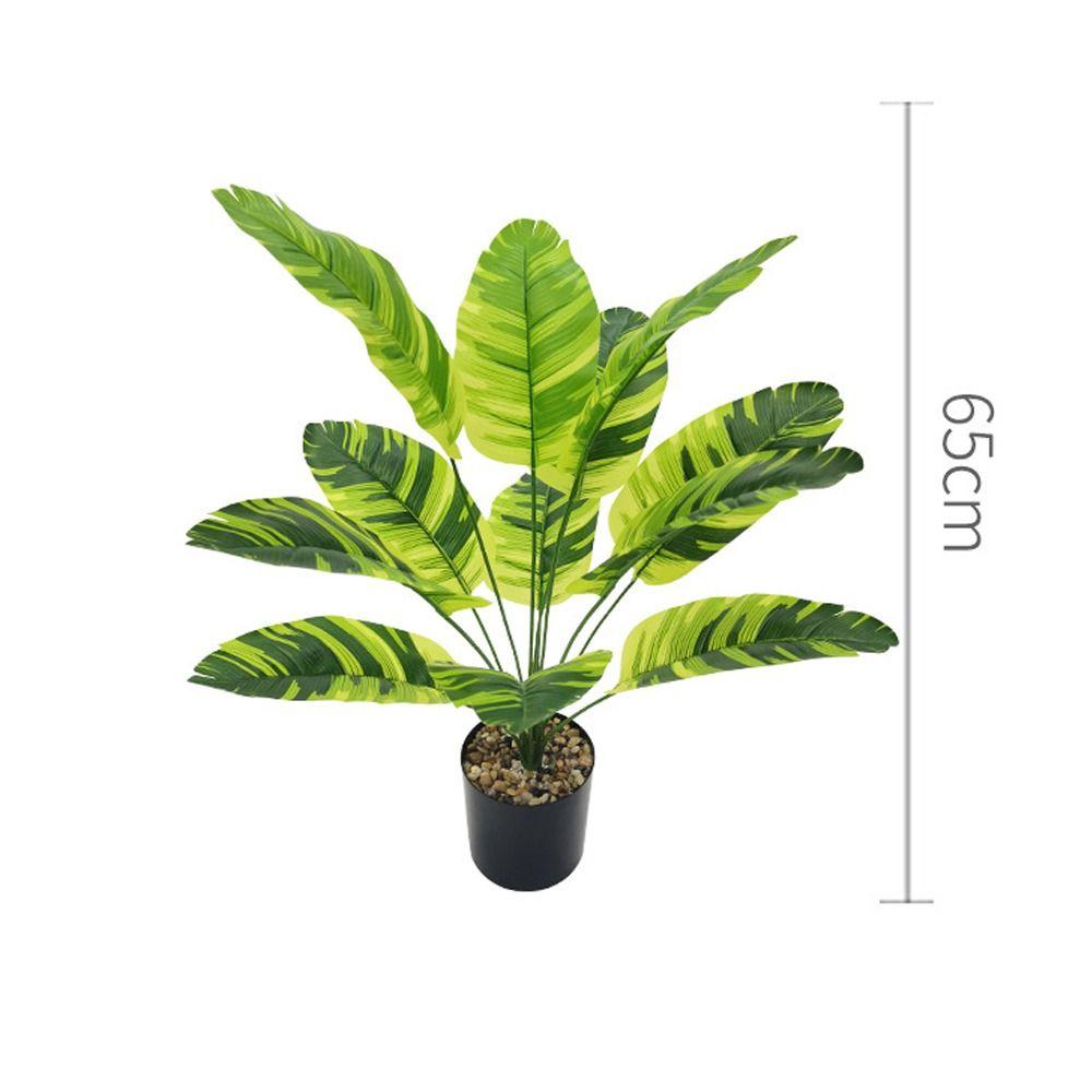 12/18/24 Листья Искусственные банановые растения Листья Поддельные пальмовые листья Растения Украшение рабочего стола в офисе