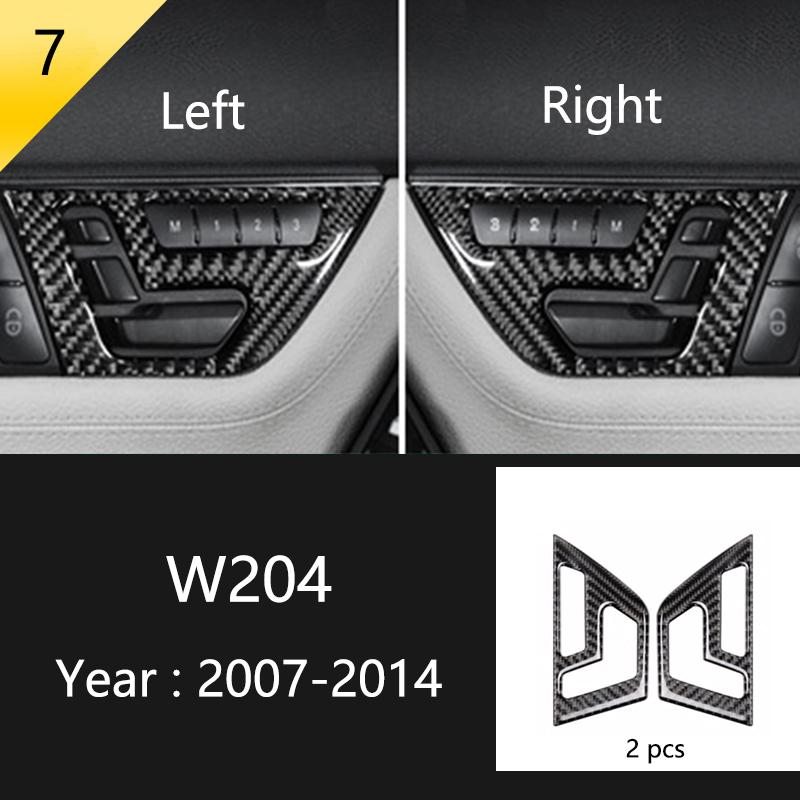 Для Mercedes Benz C Class W204 C180 C200 C260 автомобильная панель окна двери из углеродного волокна полоса защитная отделка наклейка аксессуары