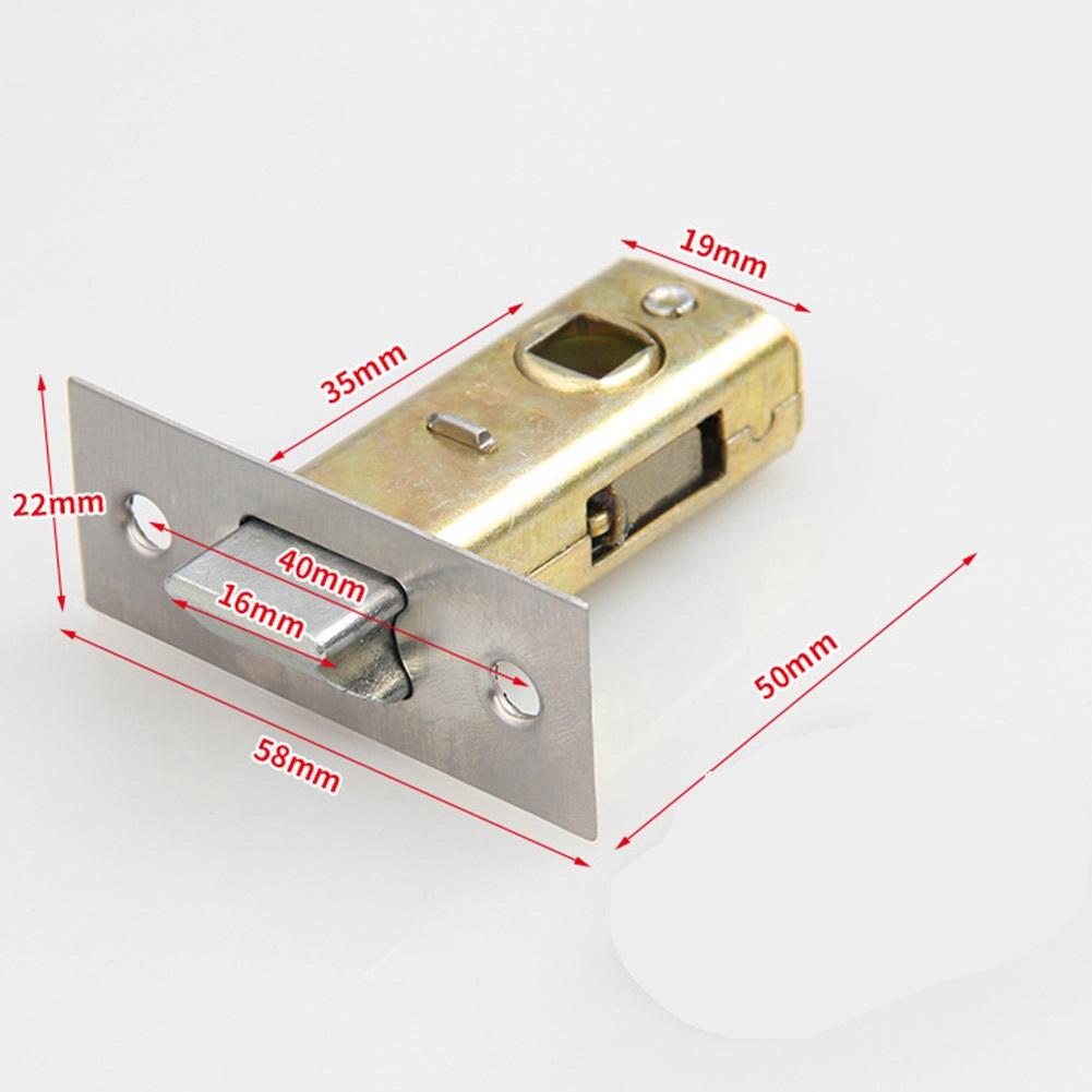 30mm-45mm Flat Tongue Lock Mortice Tubular Latch Stainess Steel Internal Door Bolt Facility Sprung Catch For Bathroom Toilet
