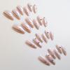 24Pcs Fake Nails Full Glue Removable Mixed Size Ultra-Thin with Harmless Cover Press-on Nail