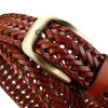 Leather Gold Pin Buckle Trousers Vintage Belts Waistband Jeans Strap Braided Belt