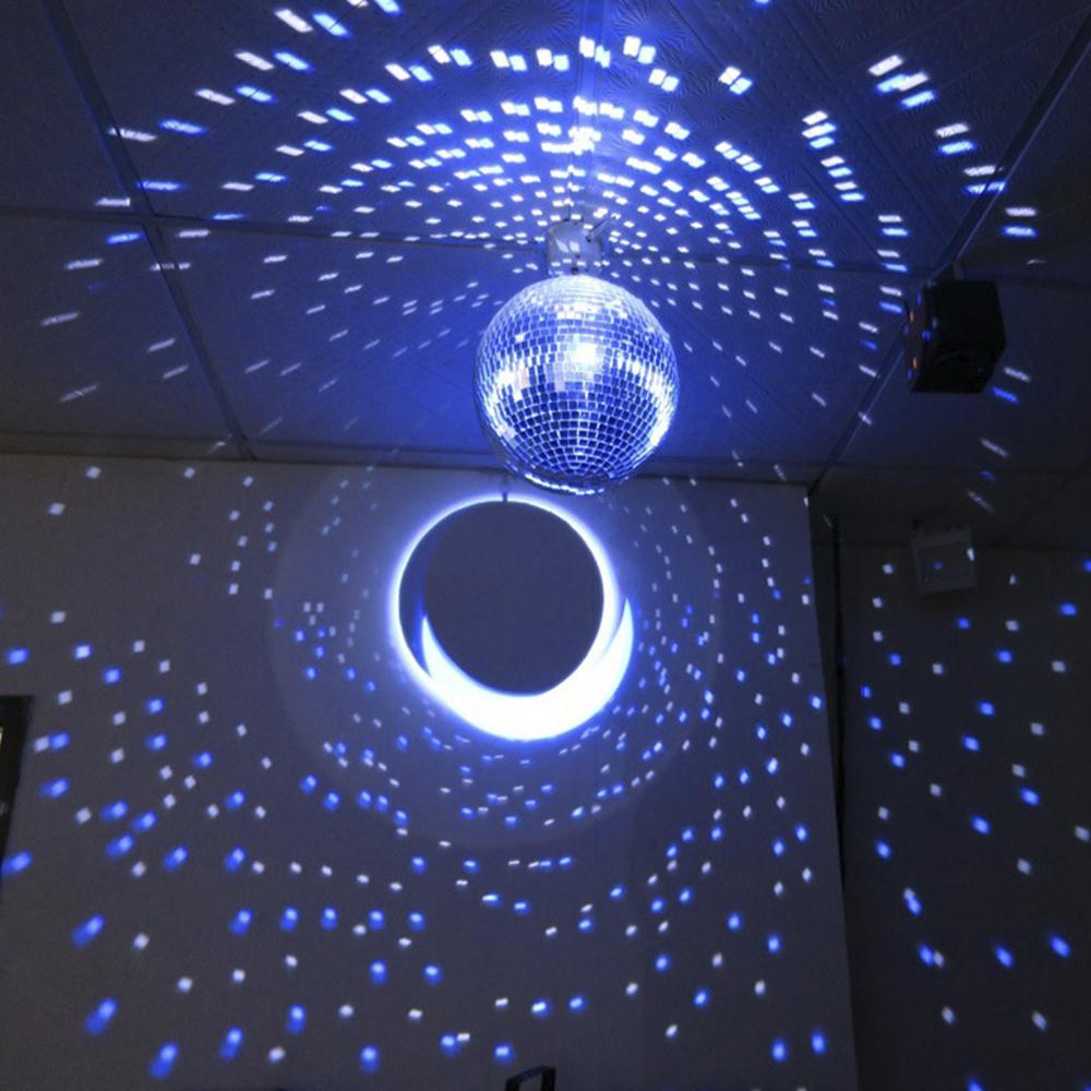 20cm Shiny Disco Mirror Ball Retro Rotating Glass Reflective Ball Stage Lighting Ornament Dj Ktv Bar Party Home Decoration For Christmas Holiday Event