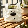 Handbag Style Ceramic Storage Box Puppy Shaped Desktop Pen Holder  Desktop Organizer
