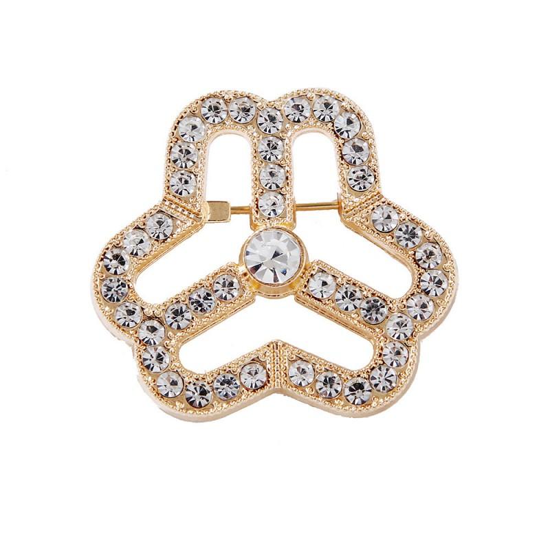 Women's Federation Designer Pins Brooches For Women Simple Creative Rhinestone Brooch Jewelry Gifts Dress Clothing Accessories