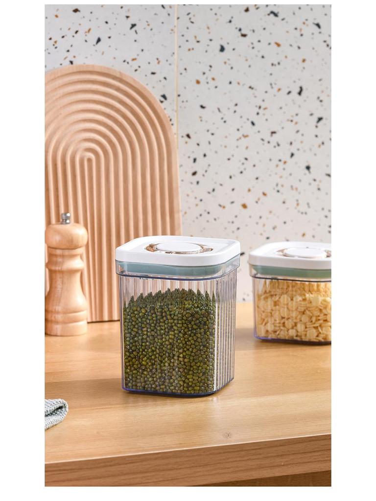 Large Airtight Plastic Storage Jar for Flour, Snacks, Grains, and Milk Powder