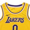 Nike НБА 20-21 Сезон Лейкерс Кузма Нет. 0 Баскетбольная майка мужская топы Amarillo-Yellow CW3669-735