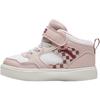 Kids Synthetic Leather Plush Comfortable Warm Wear-Resistant Mid-Top Walking Shoes Baby Shoes Pink White A22440055-5