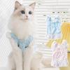 Exquisite Bow Print Dog Dress Soft Dog Princess Dress Simple Lace Cat Skirt Spring/Summer