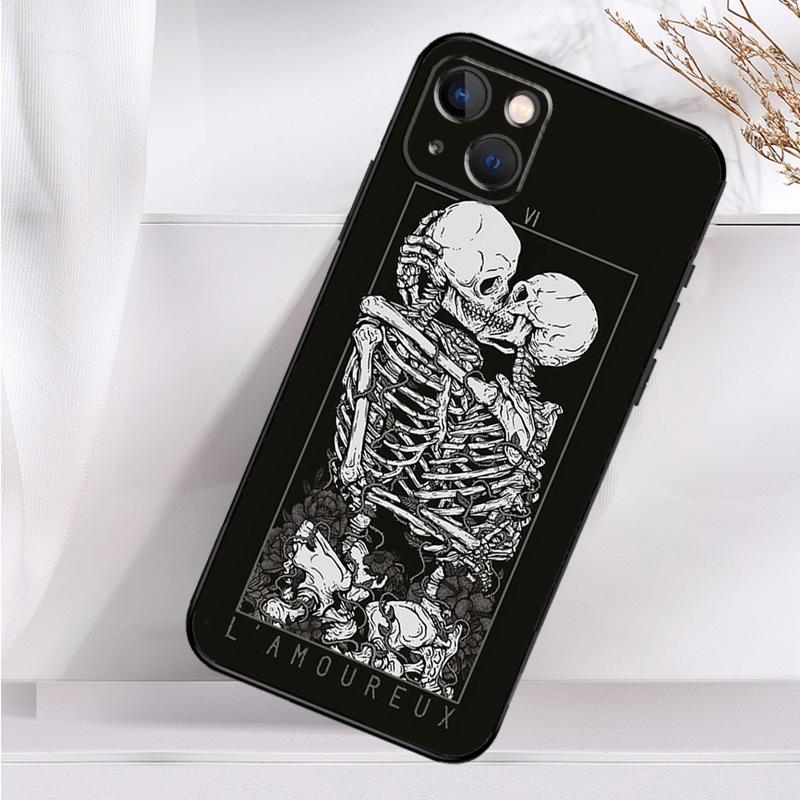 Чехол для телефона Aesthetics Skeleton для iPhone 16 15 14 13 12 11 Pro Max Mini X XR XS Max 7 8 Plus, задняя крышка