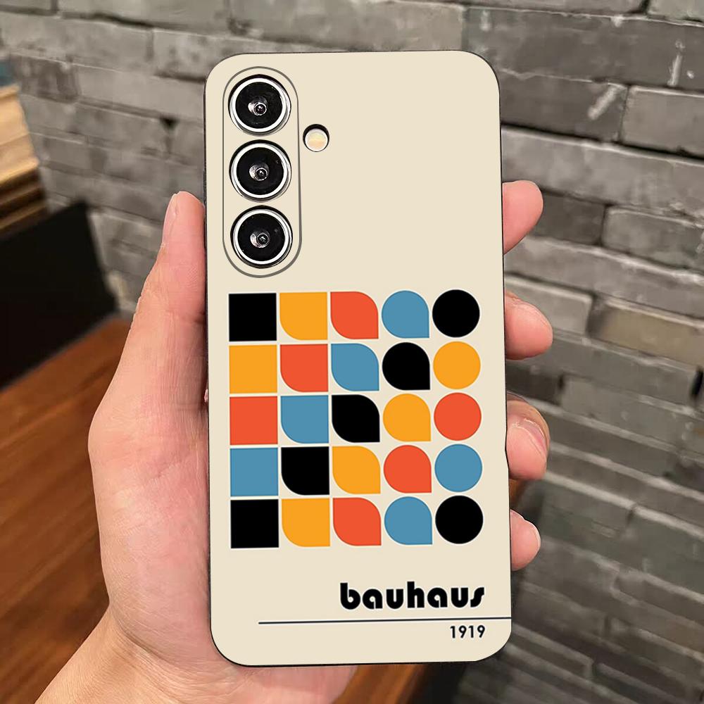 B-Bauhaus-ES Art Phone Case For Samsung S25 Edge S24 S23 S22 S21 S20 Ultra Plus Fe Galaxy A54 A53 A34 A25 A16 Silicon Cover