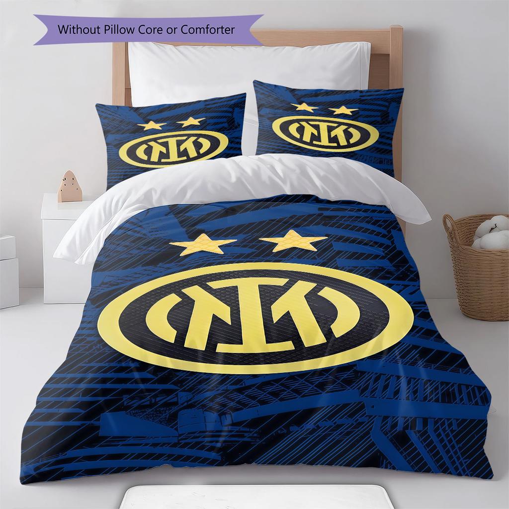 FCIM logo Pattern Bedding Quilt Set Quilt Cover Pillowcase Home Decoration Birthday Gift (1 * duvet cover + 2 * pillowcase, without core)