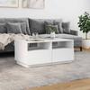 LED Coffee Table White 90 x 49 x 40 cm