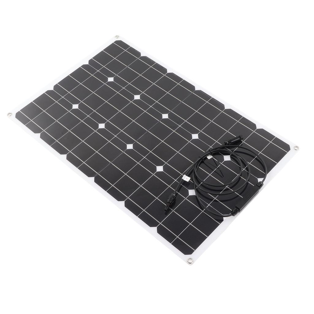 Flexible Solar Panel High Efficiency Monocrystalline Lightweight Solar Charger Panel for Outdoor RV
