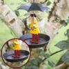 Creative Hanging Bird Bath Bird Feeder Tray With Umbrella Garden Decoration Outdoor Gardening Exterior Decoration