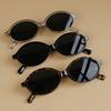 3pcs Y2K Retro Oval Fashion Glasses for Men and Women Lightweight and Durable Accessories Casual Glasses