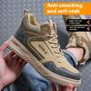 Защитные ботинки со стальным носком, рабочая обувь для мужчин, нескользящие, промышленные, водонепроницаемые ботинки, легкая рабочая обувь, уличные кроссовки для хайкинга