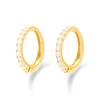 ESTELLE [Official] Women's Silver Earrings with Yellow Gold Plated Cubic Zirconia (Product Code: 0776-0067-0000-0000)