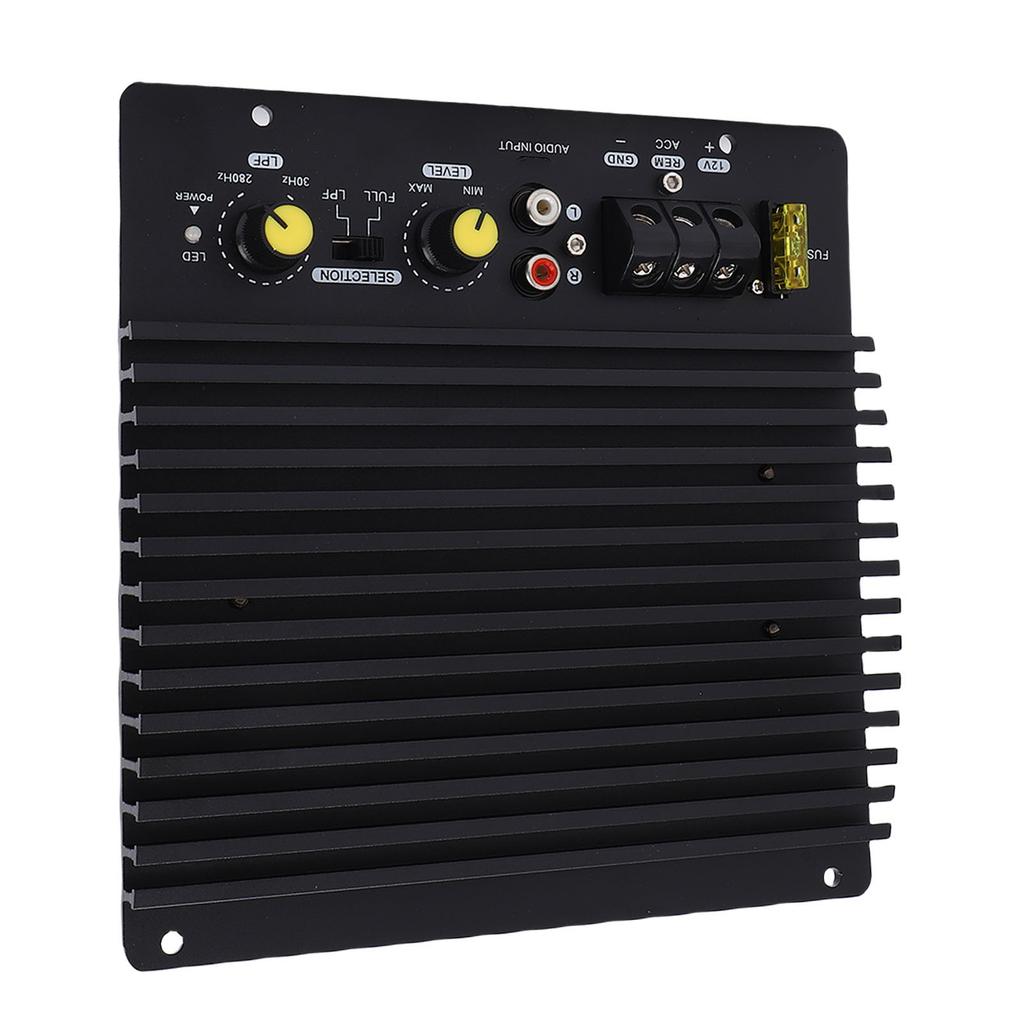 Плата автомобильного усилителя 12 В 600 Вт высокой мощности из алюминиевого сплава Автомобильная плата усилителя сабвуфера с открытым басом для автомобиля