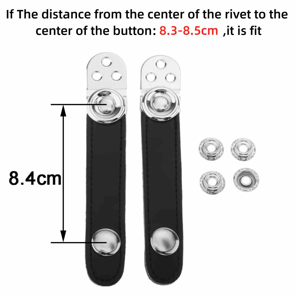 2Pcs PU Leather Accordion Bellows Buckle Double Layer Buckle Bass Accordions  Bass Accordions