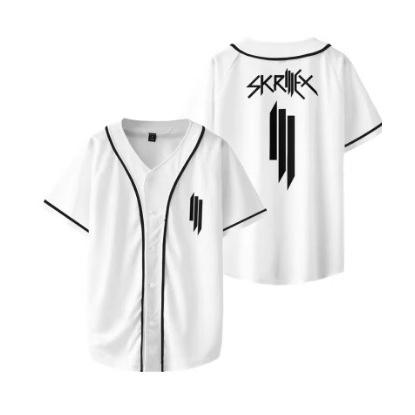 Rapper Skrillex Merch Short Sleeve T-Shirt Streetwear Hip Hop Uniform Hugh