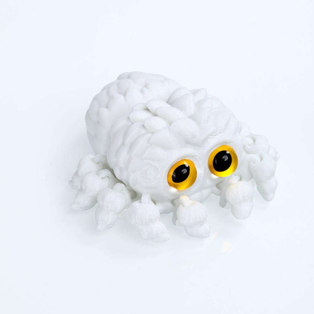 Colorful Appearance 3D Printed Spider Ornament Desktop Size Articulated Fidget Toy  Spider Lovers