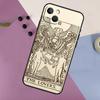 Чехол-аксессуар для iPhone 15 14 13 12 11 Pro Max Plus X XS Max XR 7 8 SE 2020 2022 с изображением Таро, Солнца, Луны и Астрологии