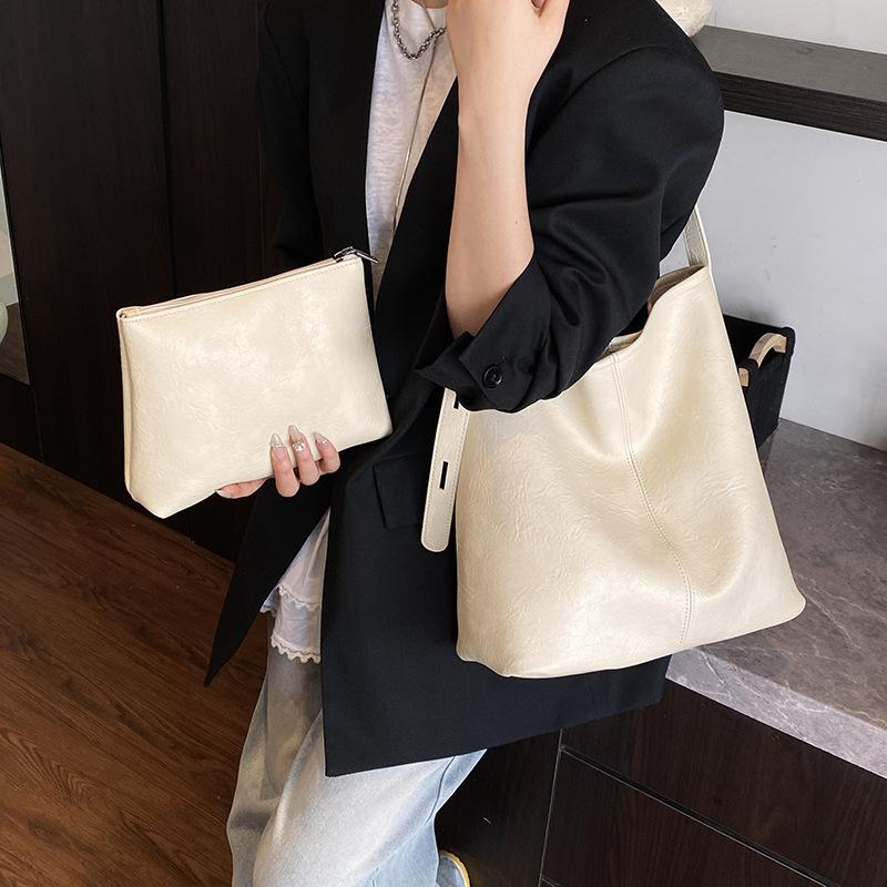 Женская сумка-тоут Новая универсальная модная однотонная сумка-мессенджер для поездок на работу