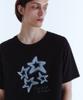 KINETO Футболка с тисненым принтом Star Shine_Черный