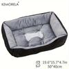 Orthopedic Plush Dog Bed High Rebound Comfortable Support White PP Filled for Small To Large Breeds All Seasons Use