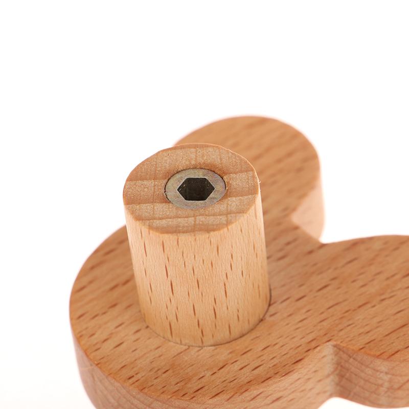 Милые облака, звезды, деревянные ручки для мебели, для шкафов и ящиков, дверные ручки, ручки для кухонных шкафов, деревянные дверные ручки