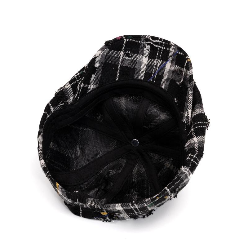 Кепка в клетку в стиле ретро, женская восьмиугольная кепка, весна-лето, кепка газетчика