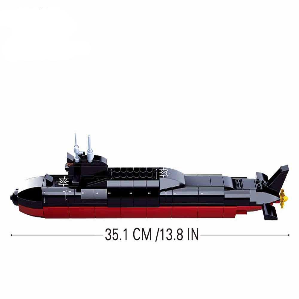 Puzzle Children's DIY Toys Small Particle Building Blocks M38-B0703 Chinese Navy Type 094 Strategic Nuclear Submarine