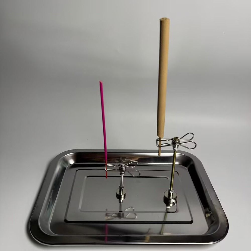 Новый магнитный держатель для спирали от комаров Нержавеющая сталь Многофункциональный зажим для благовоний Деревянный подставка для благовоний Домашние благовония Репеллент от комаров