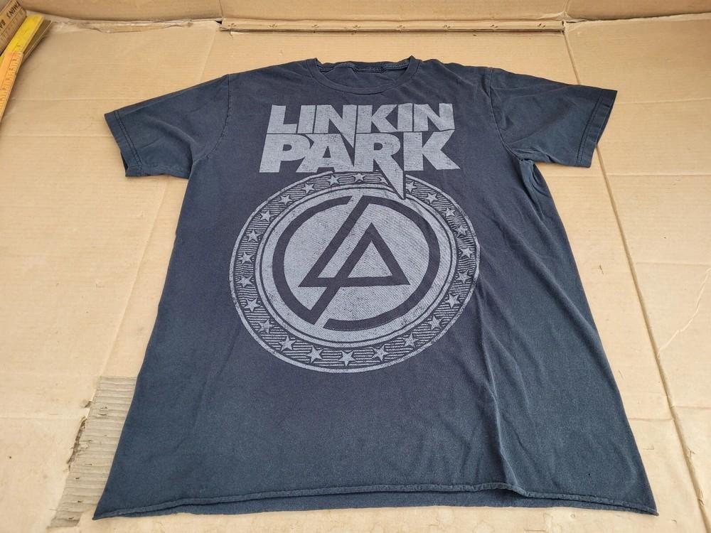 Футболка с концертом Linkin Park Винтажный стиль Репринт Y2K Рок-группа Черная Унисекс Футболка