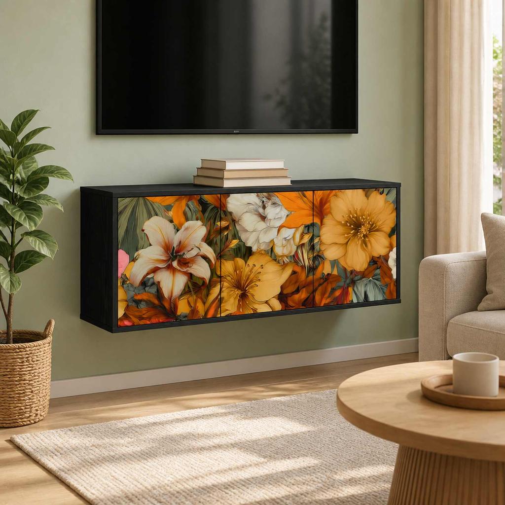 Wall Mounted TV Cabinet GENNEP 102 x 33 x 40 cm Engineered Wood