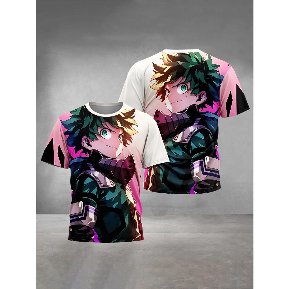 Children's Summer 3D Printed Clothing My Hero Academia Boys and Girls' T-shirts Short-sleeved Tops
