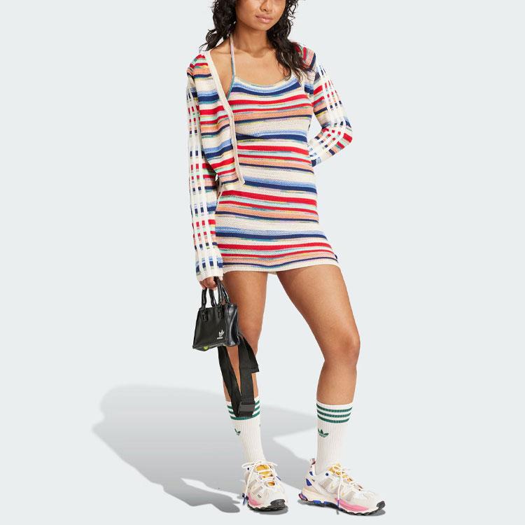 adidas X KSENIASCHNAIDER Вязаное платье-халтер Мультиколор Женское IU2511