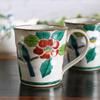 Waza no Kura Стильный набор пар кружек Kutani Ware Керамика Camellia and Bird Столовая посуда класса люкс, сделано в Японии
