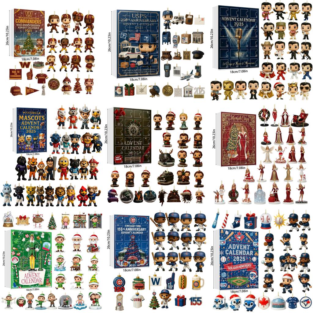 Chicago Cubs Mascot Acrylic Christmas Tree Ornament With Figurines For Holiday Decor And Gift Giving